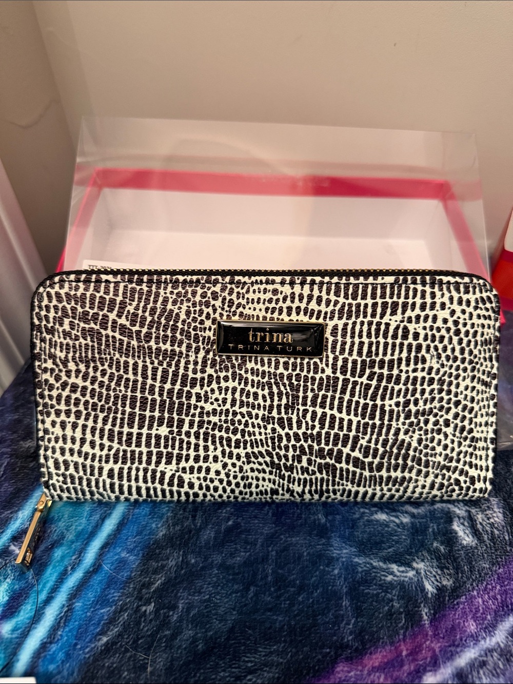 Trina Turk Monochrome Patterned Wallet